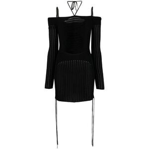 AndreäDamo Knit Ribbed Mini Dress